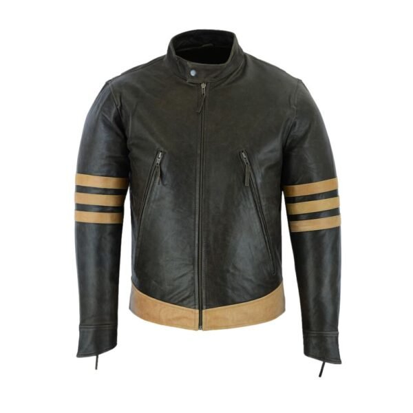 X-Men-Origins-Wolverine-Brown-Leather-Jacket-Front-look