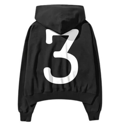 black clashtown hoodie - back look