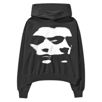 black clashtown hoodie - front look