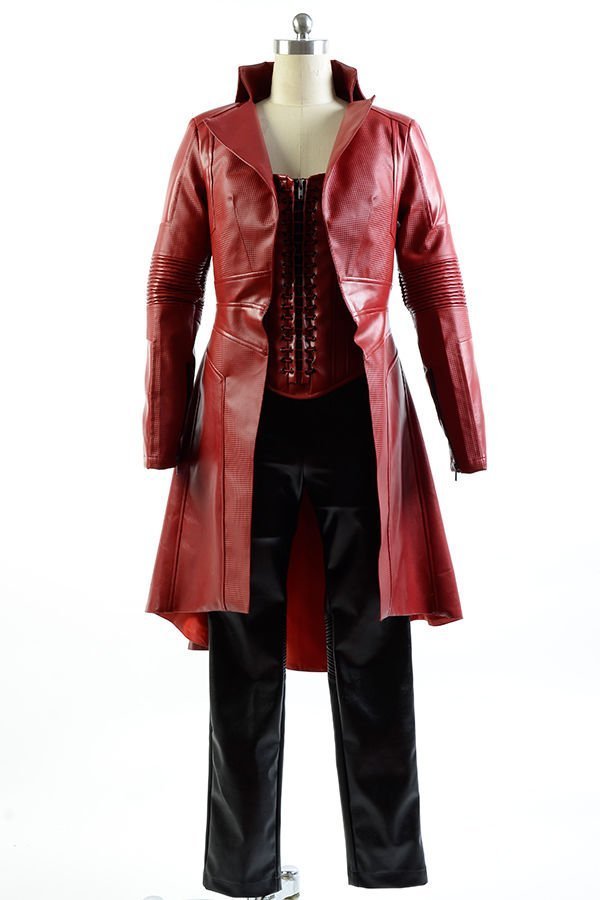 Civil War Scarlet Witch Women Hallowen Coat