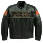 Harley Davidson Motorcycle Leather Jacket Black
