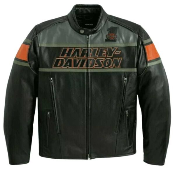 Harley Davidson Motorcycle Leather Jacket Black