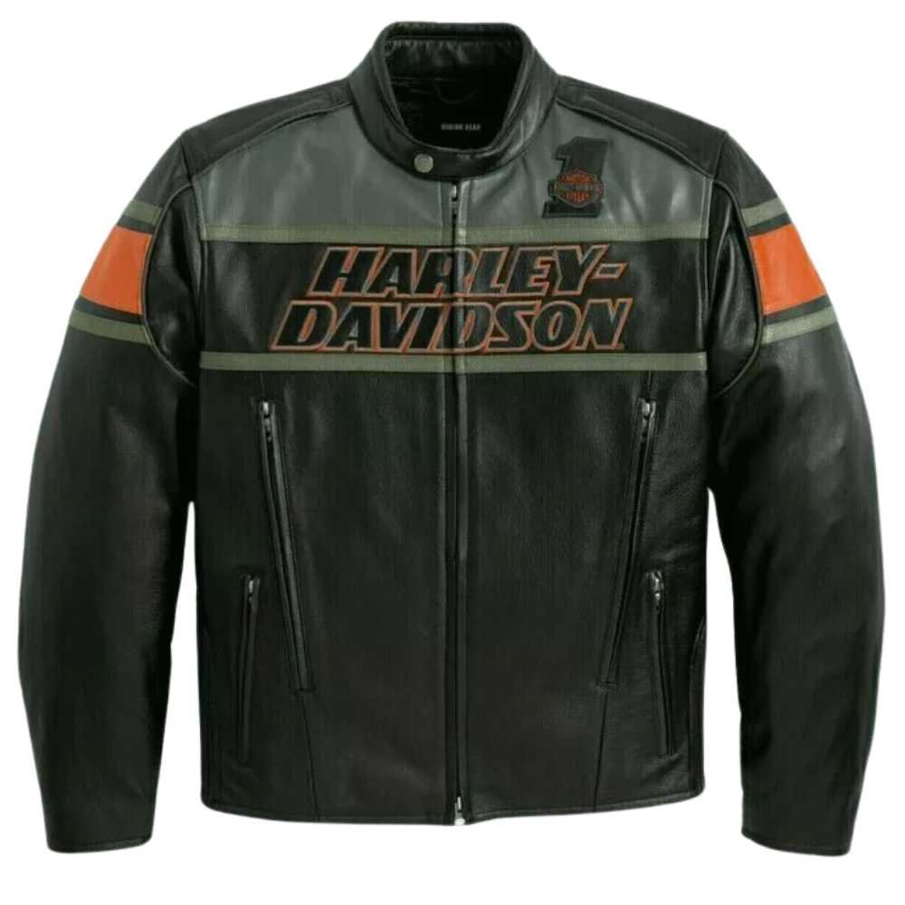 Harley Davidson Motorcycle Leather Jacket Black