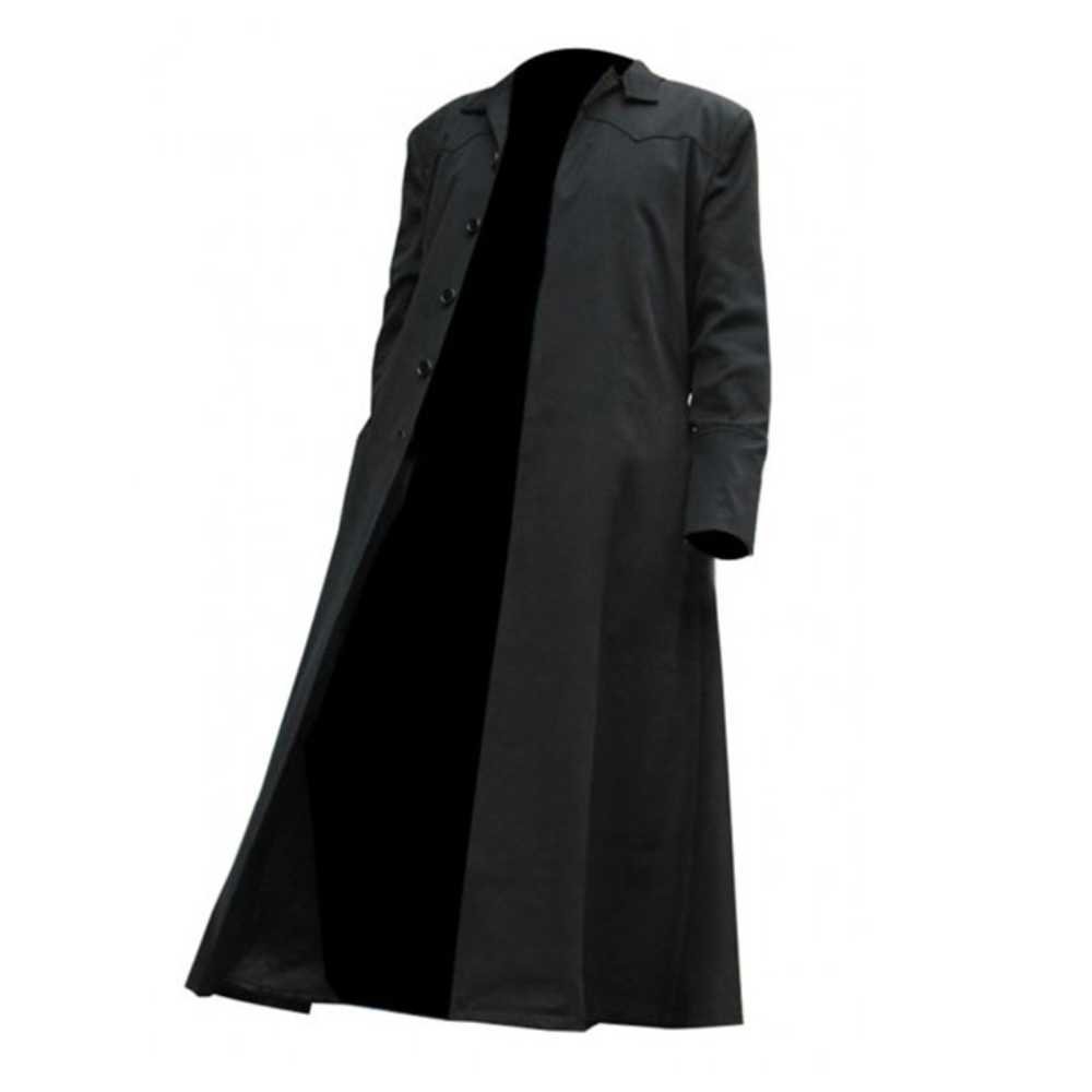 Keanu Reeves Black Trench Coat - The Matrix