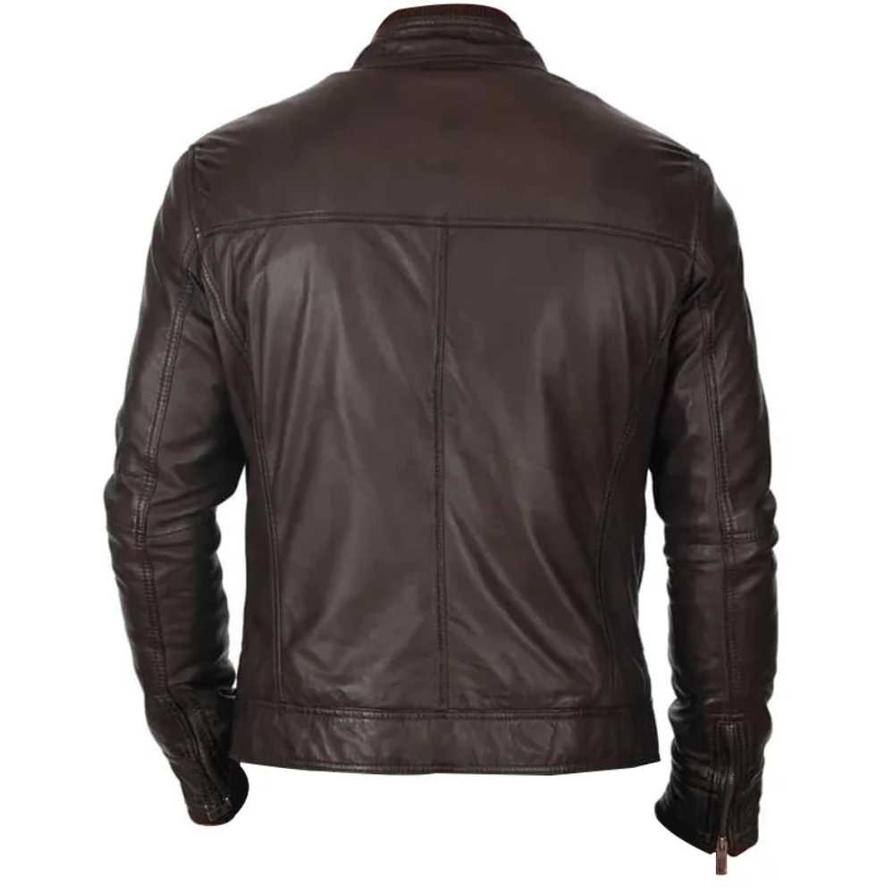 Lambskin Stylish Brown Leather Jacket