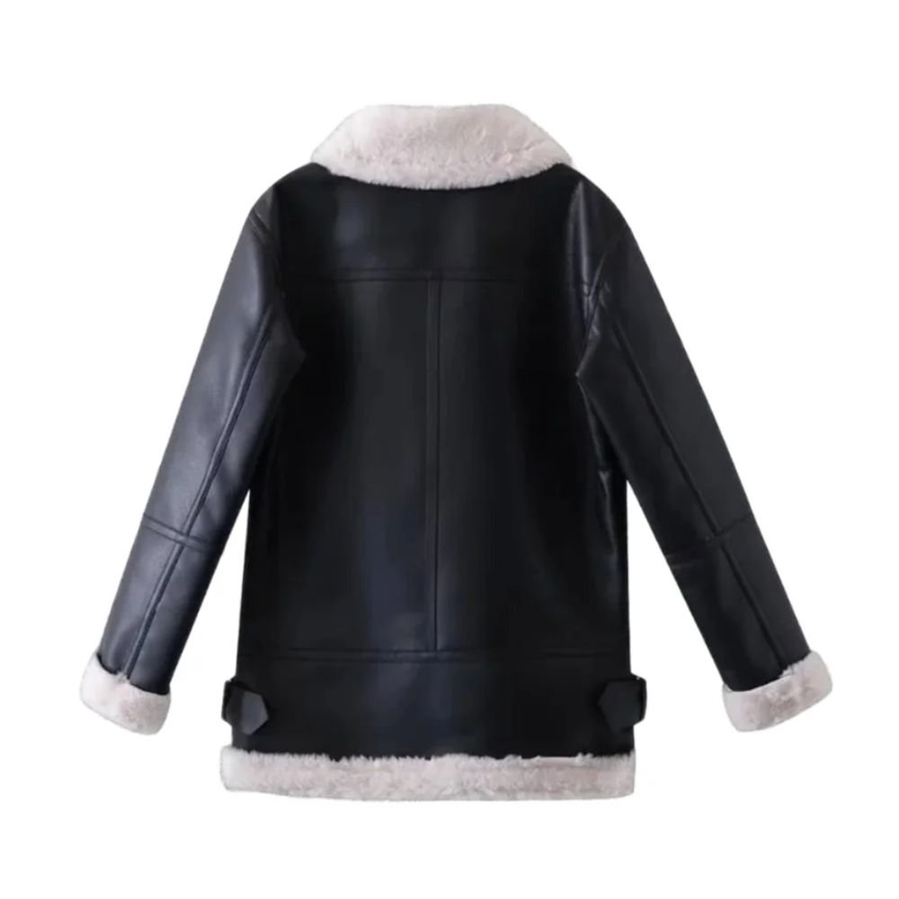 Women B3 Shearling Leather Jacket