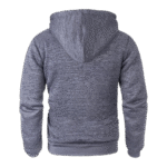 Mens Heavyweight Full Zip Up Heather Grey Hoodie