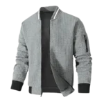 Mens Lightweight Casual Bomber Grey Varsity Jacket