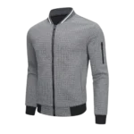 Mens Lightweight Casual Bomber Grey Varsity Jacket