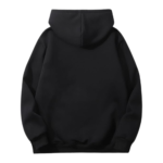 Mens Thermal Sherpa Lined Black Hoodie