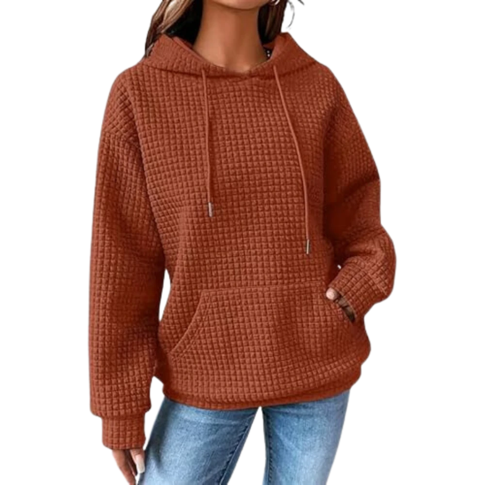 Womens Pullover Casual Oversized Orange Hoodie