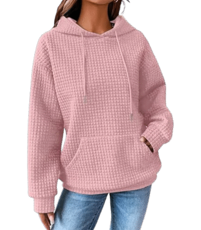 Womens Pullover Casual Oversized Pink Hoodie