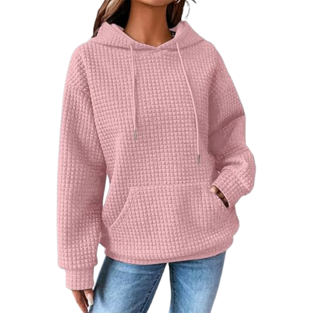 Womens Pullover Casual Oversized Pink Hoodie