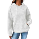 Womens Pullover Casual Oversized White Hoodie