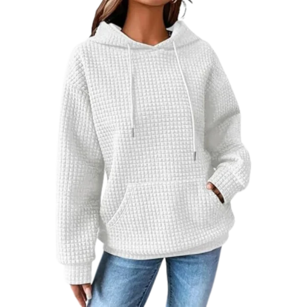 Womens Pullover Casual Oversized White Hoodie