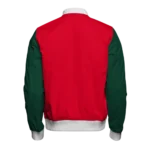 Mens Christmas Red and Green Bomber Jacket
