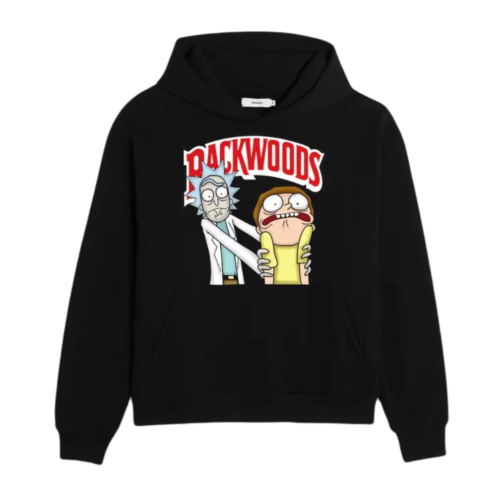 Backwoods Rick and Morty Black Hoodie