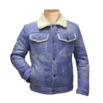 Chris' Denim style Shearling Trucker Jacket