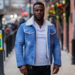 Chris' Denim style Shearling Trucker Jacket