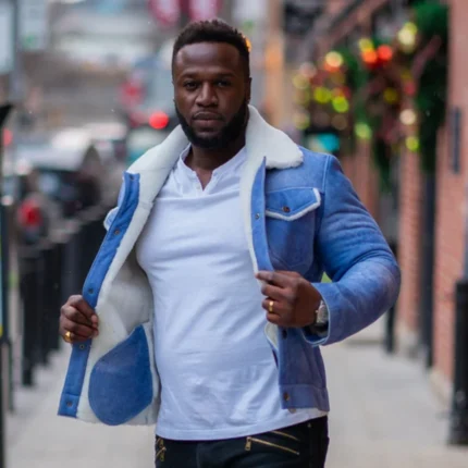 Chris' Denim style Shearling Trucker Jacket