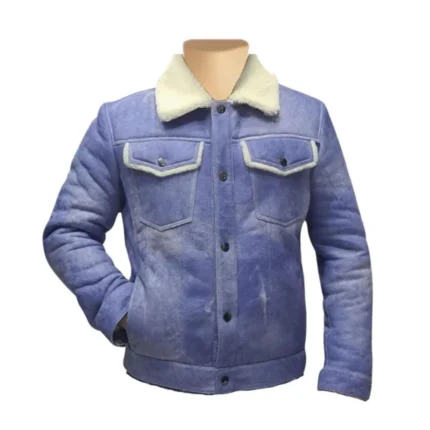 Chris' Denim style Shearling Trucker Jacket
