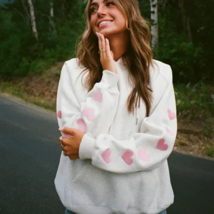 Heart on My Sleeve Oversized Lux Womens Hoodie