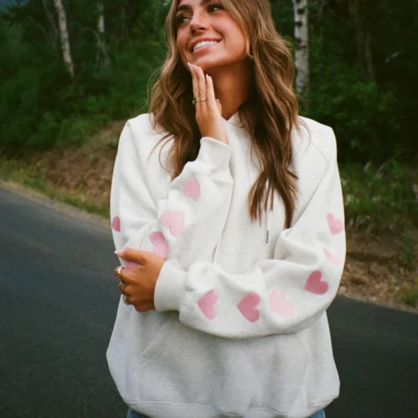 Heart on My Sleeve Oversized Lux Womens Hoodie