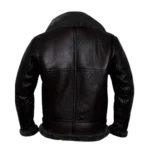 Mens Aviator B3 Bomber Shearling Black Leather Jacket