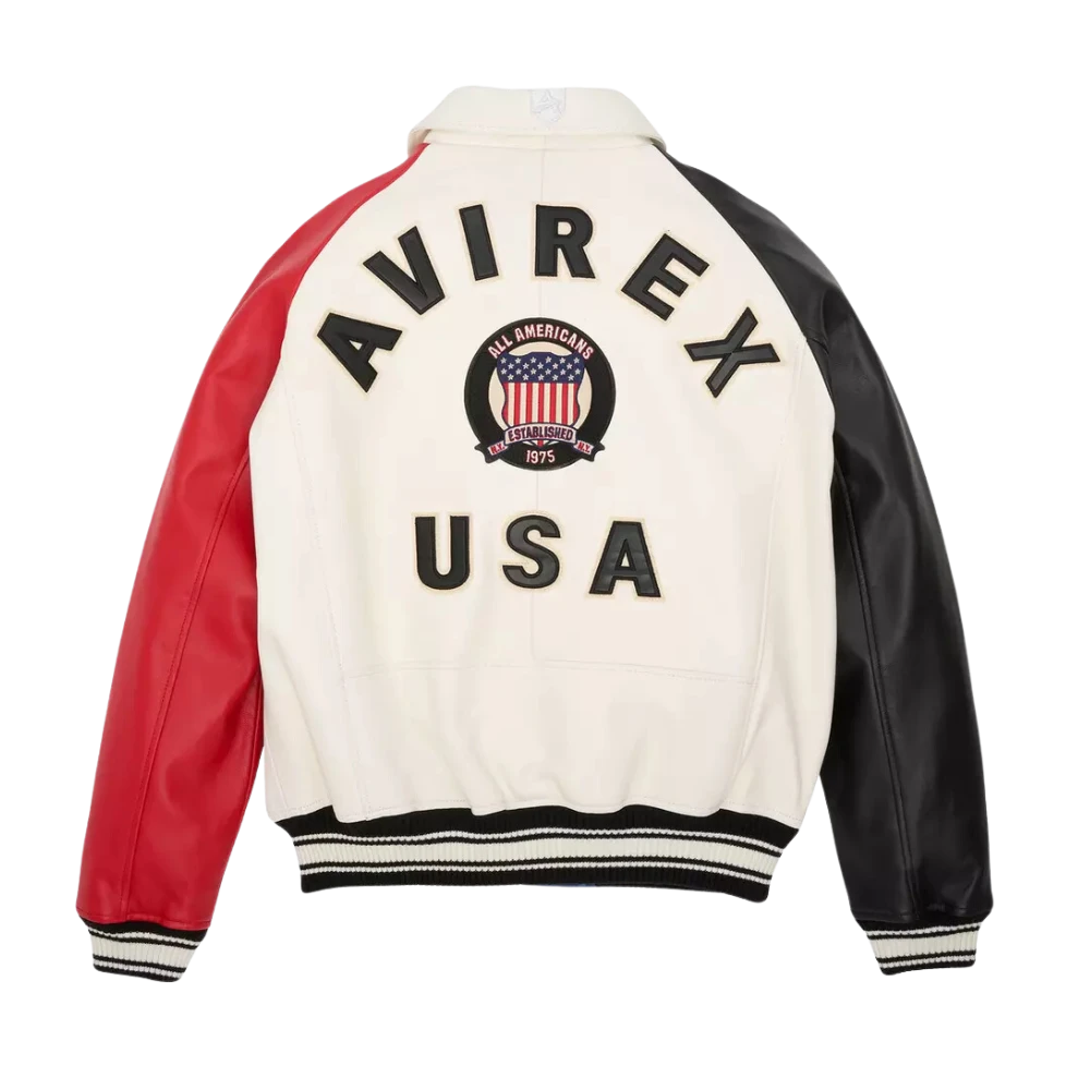 Men's Avirex Classic American Flight Icon Leather Bomber Jacket