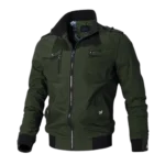 Mens Casual Military Cotton Army Green Bomber Jacket