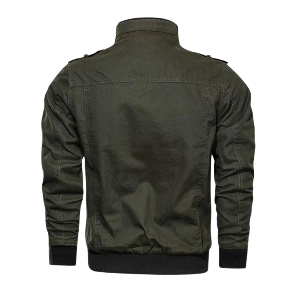 Mens Casual Military Cotton Army Green Bomber Jacket