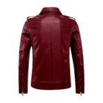 Men's Vintage Asymmetric Zip Biker Leather Christmas Jacket