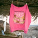 Women's Physical Touch Oversized Lux Hot Pink Hoodie