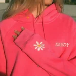 Women's Physical Touch Oversized Lux Hot Pink Hoodie