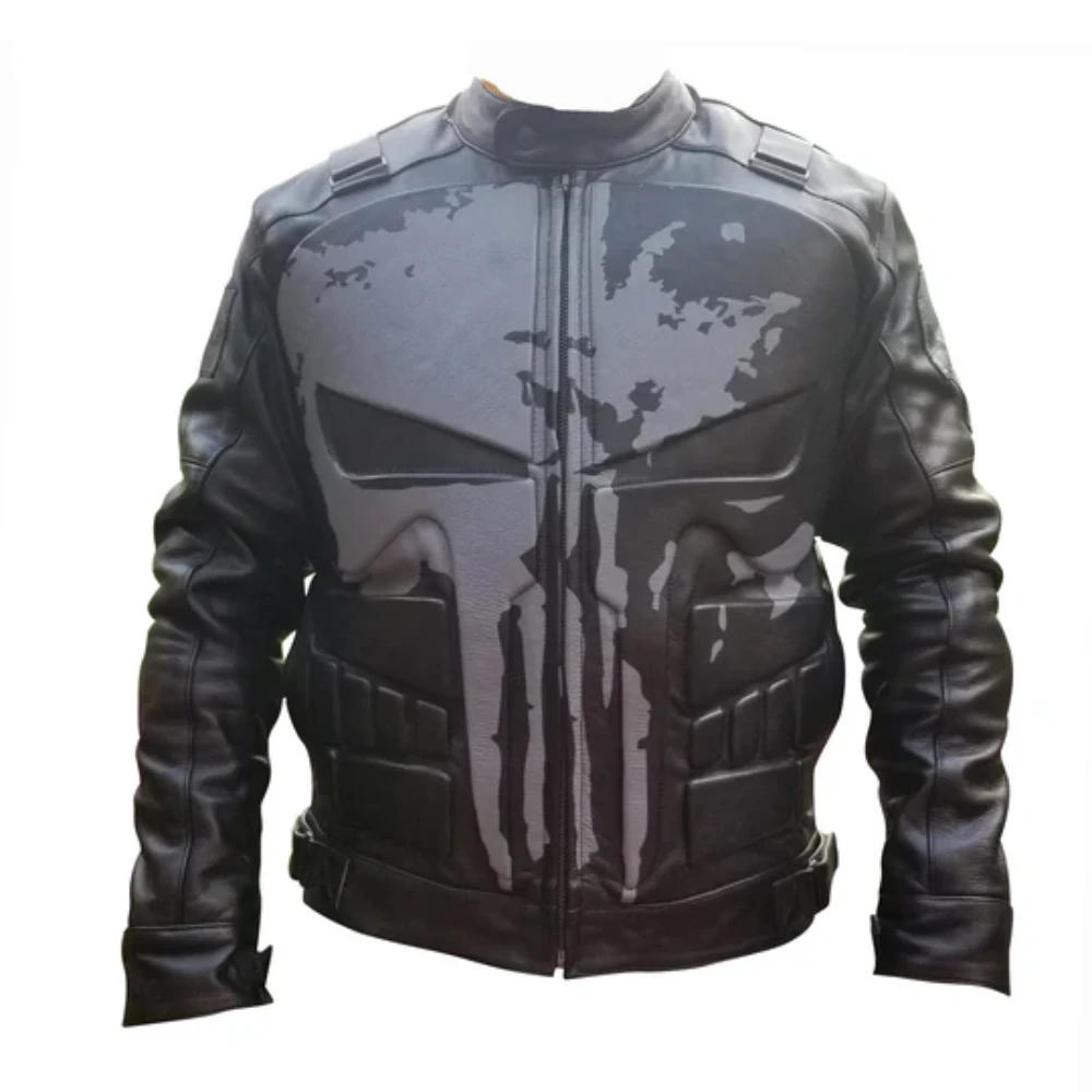 Punisher's Motorcycle Leather Jacket