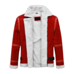 Ryan Reynolds Spirited Fur Shearling Suede Leather jacket, Santa Claus Style