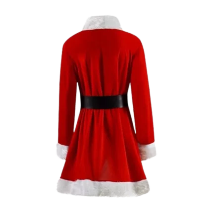 Womens Santa Claus Christmas Red Coat