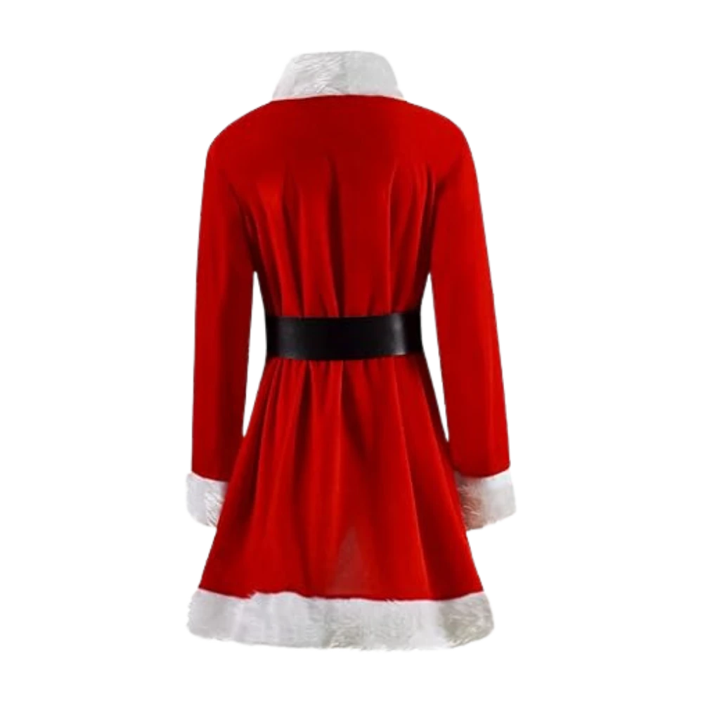 Womens Santa Claus Christmas Red Coat