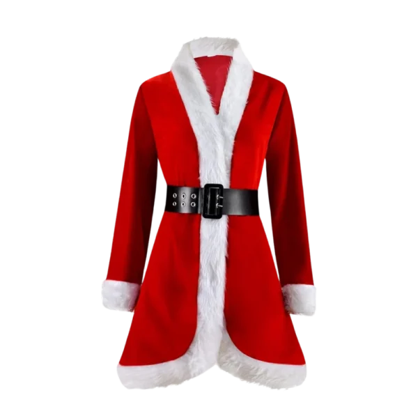 Womens Santa Claus Christmas Red Coat