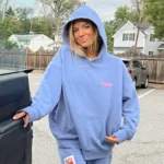 Womens Star Fit Blue Hoodie