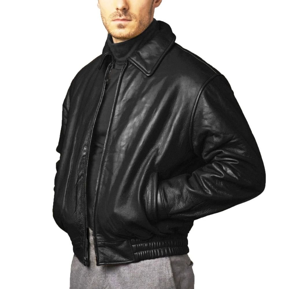 Men Classic Colebrook Leather Jacket