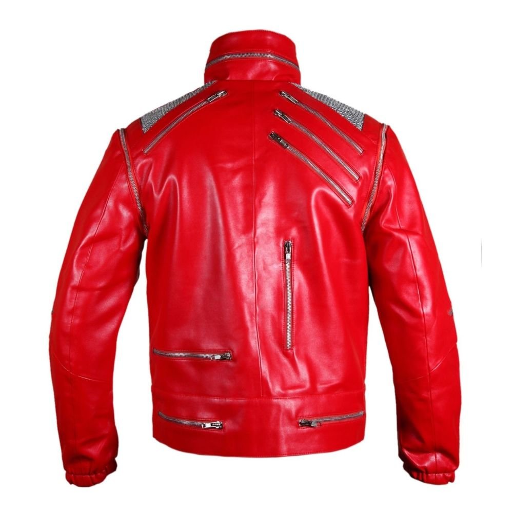 Red Michael Jackson Leather Jacket