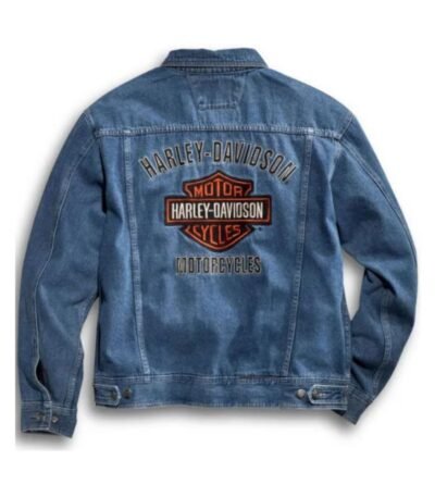 Harley Davidson Blue Denim Jean Jacket