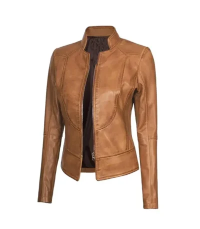 WOMEN-CAMEL-BIKER-LEATHER-JACKET